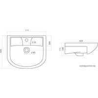 Умывальник Santek Ладога-50 51x43.5 [1.WH11.0.256]