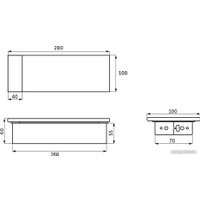 Блок розеток AKS Hollander выдвижной (2 розетки, черный)