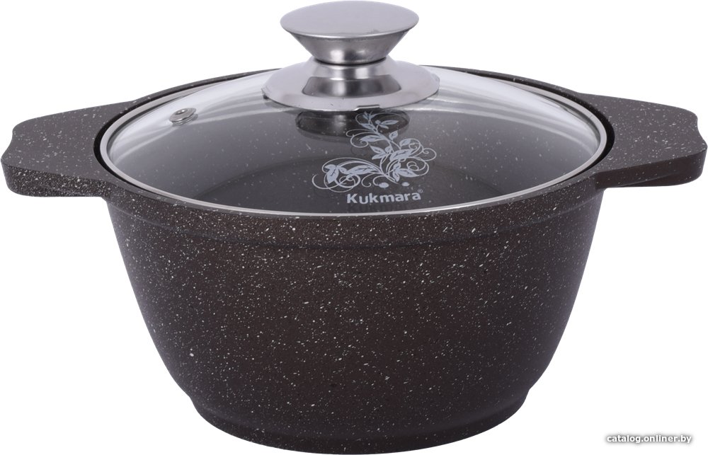 Кастрюля Kukmara кмк12а (кофейный мрамор)