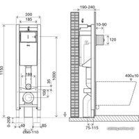 Инсталляция для унитаза OLI Quadra Механика [722019]