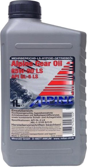 

Трансмиссионное масло Alpine Gear Oil 85W-90 LS 1л