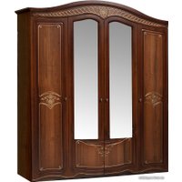 Шкаф распашной ФорестДекоГрупп Луиза 4-створчатый (орех)