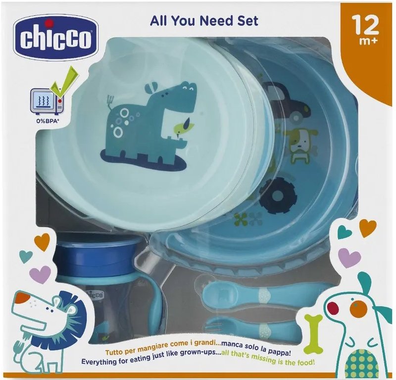 

Набор детской посуды Chicco Nursery 00016201200000 (голубой)
