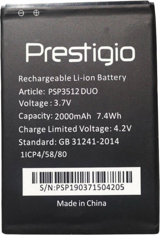 

Аккумулятор для телефона Prestigio PSP3512 DUO
