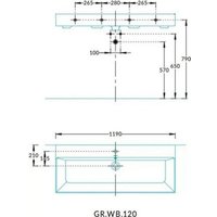 Умывальник Kerama Marazzi Grande GR.wb.120