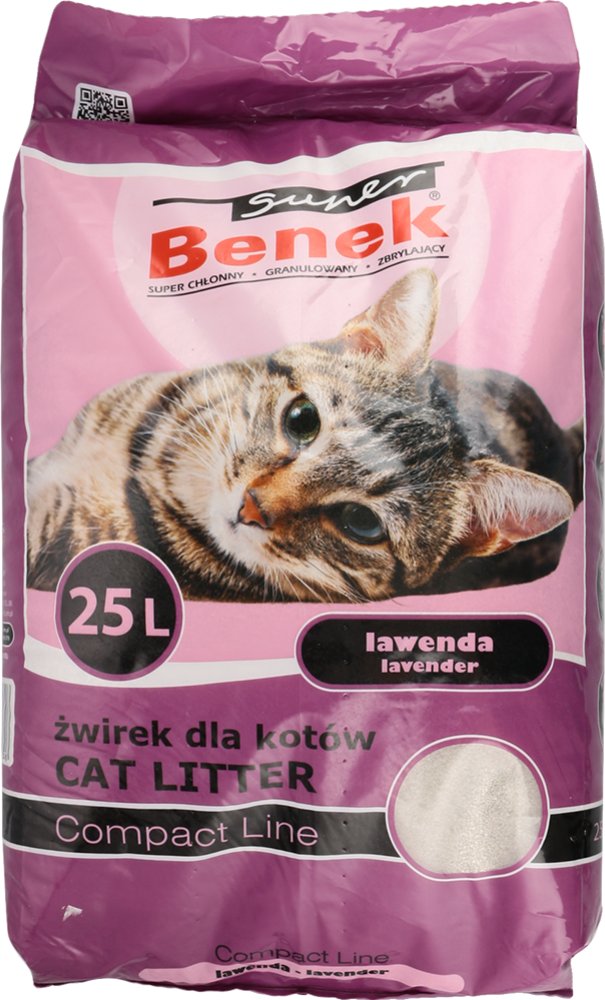 

Наполнитель для туалета Super Benek Compact Lawendy 25 л