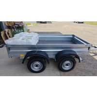 Двухосный прицеп AvtoS A30Р2B (3000x1500x300, R16, ресс. 3302 ГАЗ-1лист, тент 800мм)