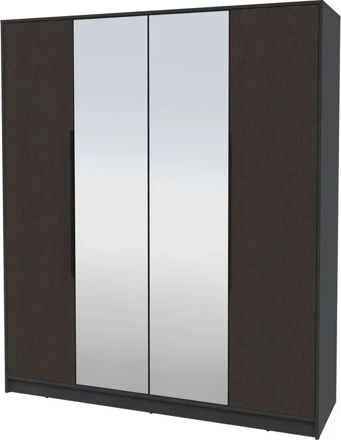 

Шкаф распашной Интерлиния Концепт КТ-Ш4з Глосс (антрацит/дуб английский)