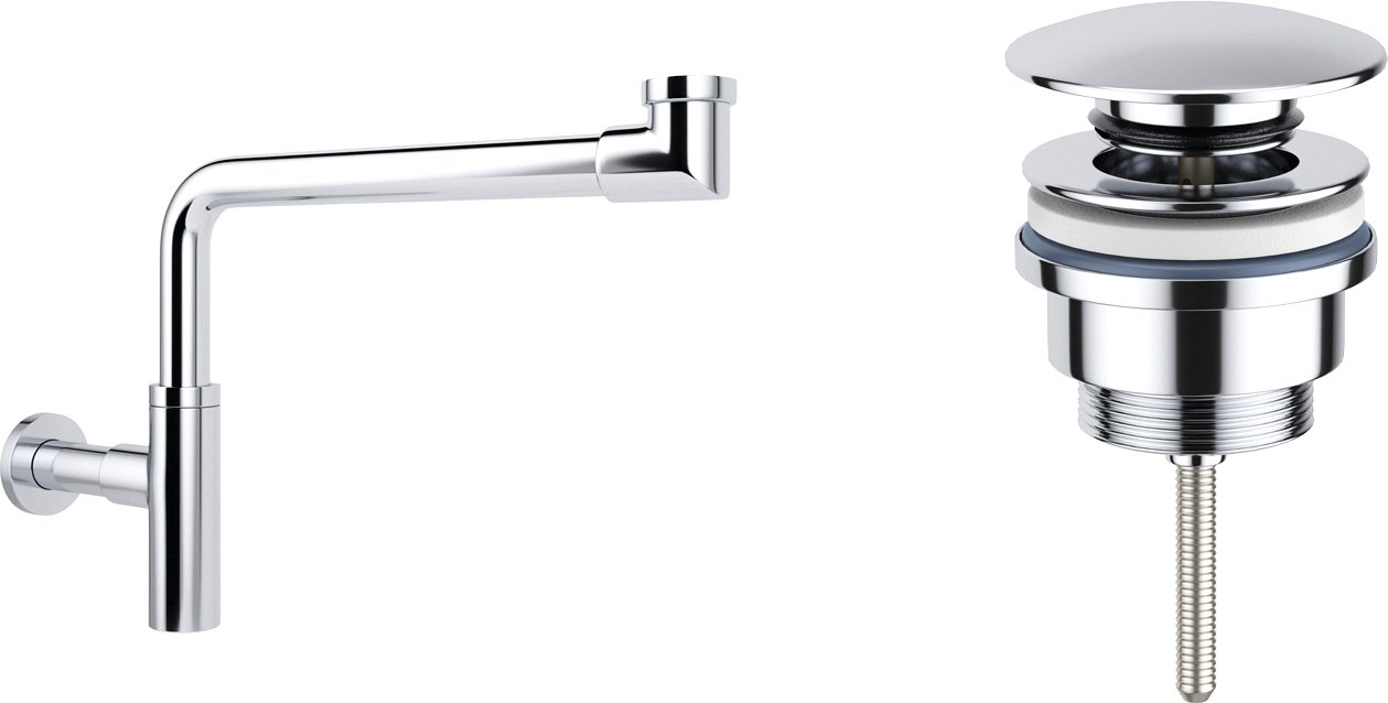 

Сифон Wellsee Drainage System 182124003 (сифон, донный клапан, хром)
