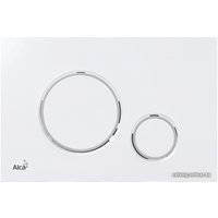 Панель смыва Alcaplast M770 (белый/хром глянцевый)