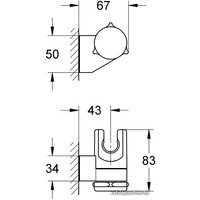 Держатель душевой лейки Grohe Relexa 28623000