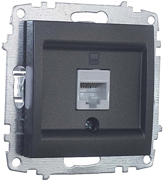 

Розетка компьютерная Elbi Zena-Vega 609-011100-247 (графит)