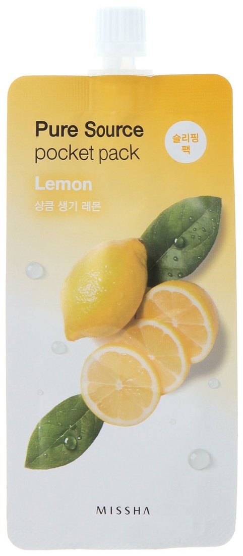 

Missha Маска Pure Source Pocket Pack Lemon ночная 10 мл