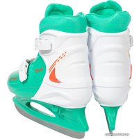 Коньки Ricos Boom PW-229 M (р. 33-36, белый/бирюзовый)