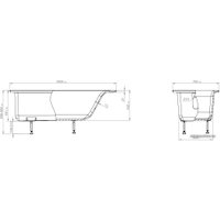 Ванна Astra-Form Нейт 160x70