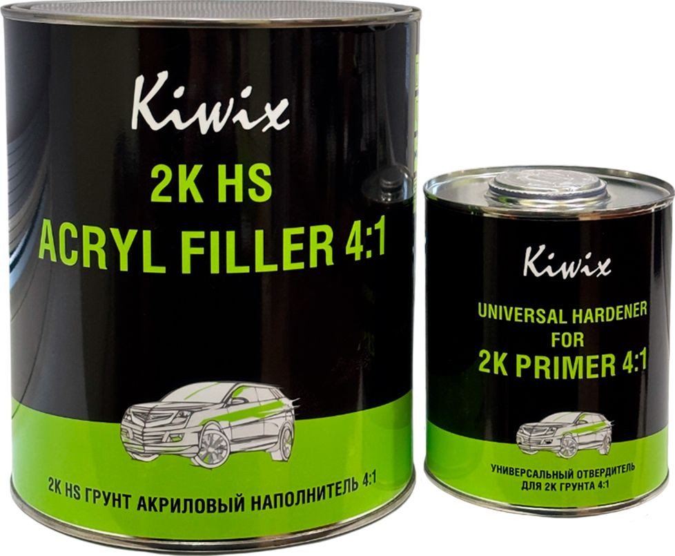 Автомобильный грунт Kiwix Акриловый 4:1 3л + 0.75л