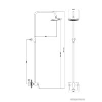 Верхний душ Diadonna D80-334109