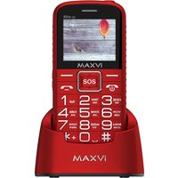 Кнопочный телефон Maxvi B5ds up (красный)