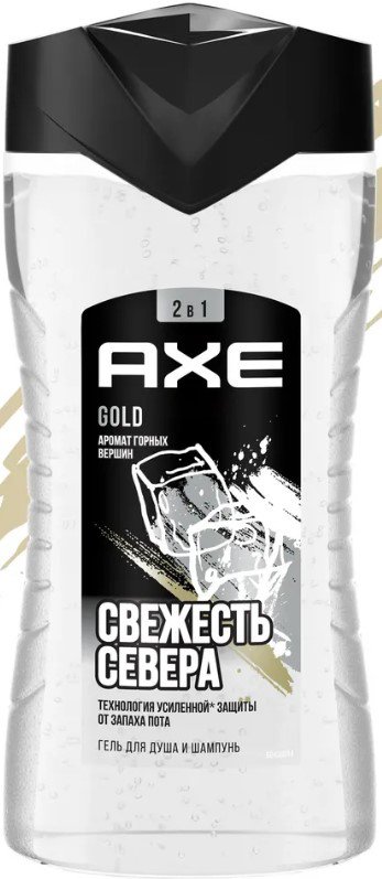 

Axe Гель для душа Gold 2в1 мужской 250 мл
