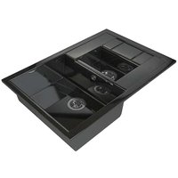 Кухонная мойка Maxstone MS-11 (черный металлик)