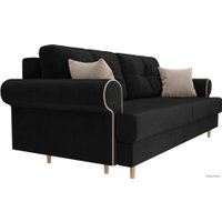 Диван Лига диванов Сплин 101678 (велюр, черный)