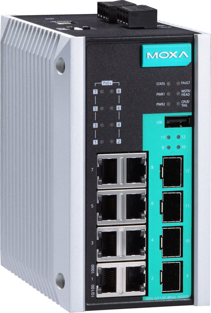 

Управляемый коммутатор 2-го уровня Moxa EDS-G512E-8PoE-4GSFP-T