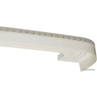 Карниз для штор Legrand Галант Neo Флора 2П 48067013 (2 м, белый глянец)