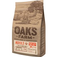 Сухой корм для собак Oak's Farm Беззерновой для взрослых собак всех пород. Лосось и криль (2 кг)