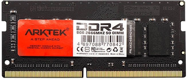 

Оперативная память Arktek 8ГБ DDR4 SODIMM 2666 МГц AKD4S8N2666