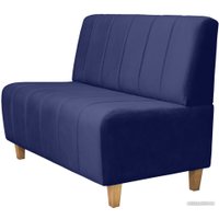 Диван Brioli Руди полоса двухместный (V11-темно-синий)