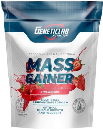 Geneticlab Mass Gainer (клубника, 1000г)