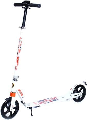 Двухколесный подростковый самокат Scooter Urban 200S (белый)