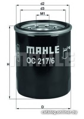 Масляный фильтр Mahle Knecht OC2176