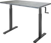 Manual Desk Compact 1360x800x36 мм (бетон Чикаго/черный)