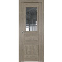 Межкомнатная дверь ProfilDoors 2.39XN L 90x200 (каштан темный, стекло прозрачное)