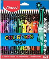 Набор цветных карандашей Maped Color Peps Monster 862624 (24 цв)