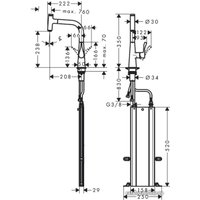 Смеситель Hansgrohe M7115-H240 73802800