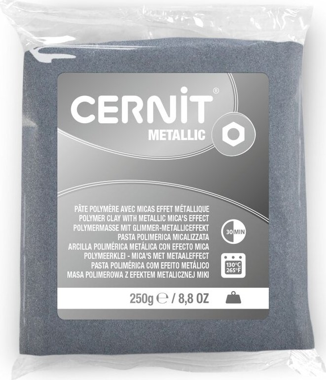 

Полимерная глина Cernit Metallic (250 г, серебро)