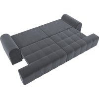 Диван Лига диванов Лига-080 131117 (велюр Seven 17 серый)