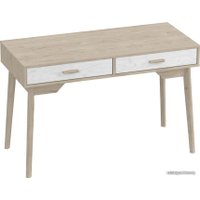 Стол Мебельград Калгари с ящиками (дуб натуральный светлый/айс 06)