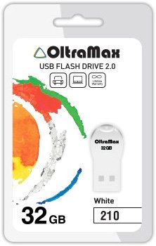 USB Flash OltraMax 210 32GB (белый) [OM-32GB-210-White]