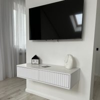 Туалетный столик без зеркала Shtabe Royal 5010 эко (белый)