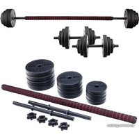 Набор гантелей с соединительным грифом  Pretorians 2в1 20 кг