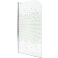 Стеклянная шторка для ванны Saniteco SN-21-Mosaic 140x80