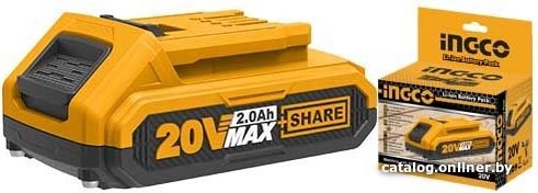 Аккумулятор для инструмента Ingco P20S FBLI20011 (20В/2 Ah)