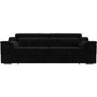 Диван Лига диванов Лига-003 117110 (велюр черный)