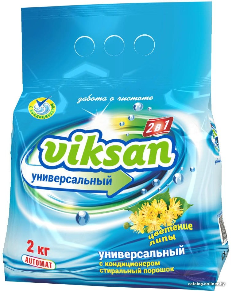 

Стиральный порошок Viksan автомат с кондиционером 2 в 1 Цветение липы 2 кг