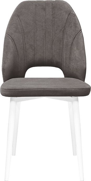 

Стул Трия Капри конус Т2 исп.2 (белый муар/велюр серо-коричневый)