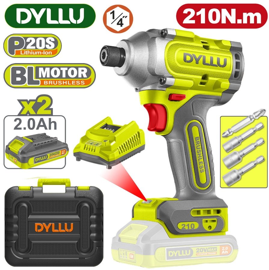 

Винтоверт Dyllu DTCD2B21 (с 2-мя АКБ, кейс)