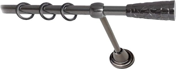 

Карниз для штор Lm Decor Византия (антрацит, гладкая, 1.8м 16мм, 1 ряд)